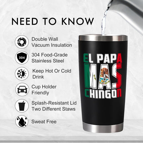 EchoMaven Vaso portable cabe en portavasos para viajes