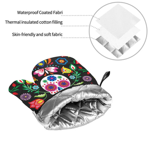 Diseño impreso en ambos lados Echoserein con estilo calavera floral