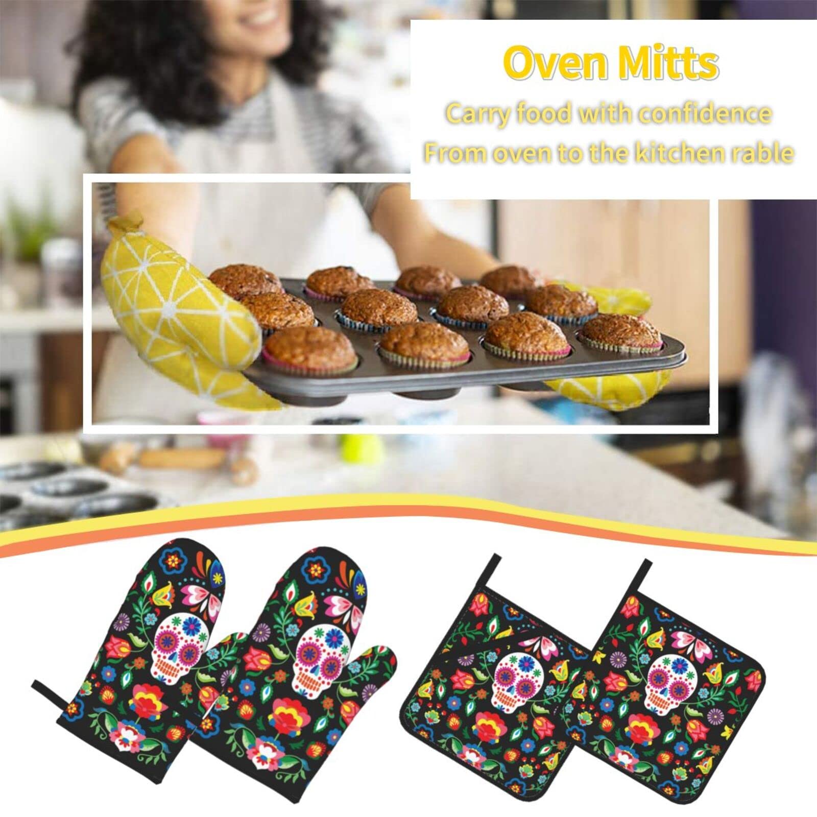 Conjunto de 4 piezas Echoserein para cocinar, hornear y barbacoas con estilo