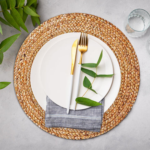 Eco Crave salvamantel yute redondo durabilidad y textura premium