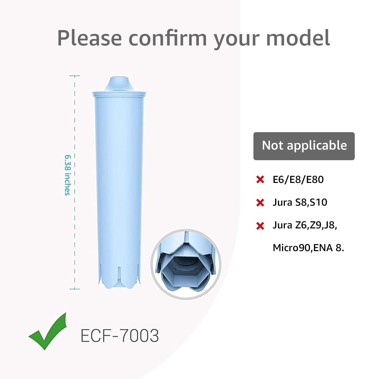 EcoAqua carbón activado de coco para purificar el agua.