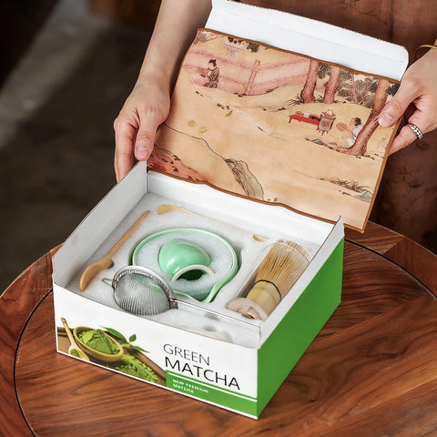 EcoCharm Home batidor de matcha de bambú crea espuma sedosa