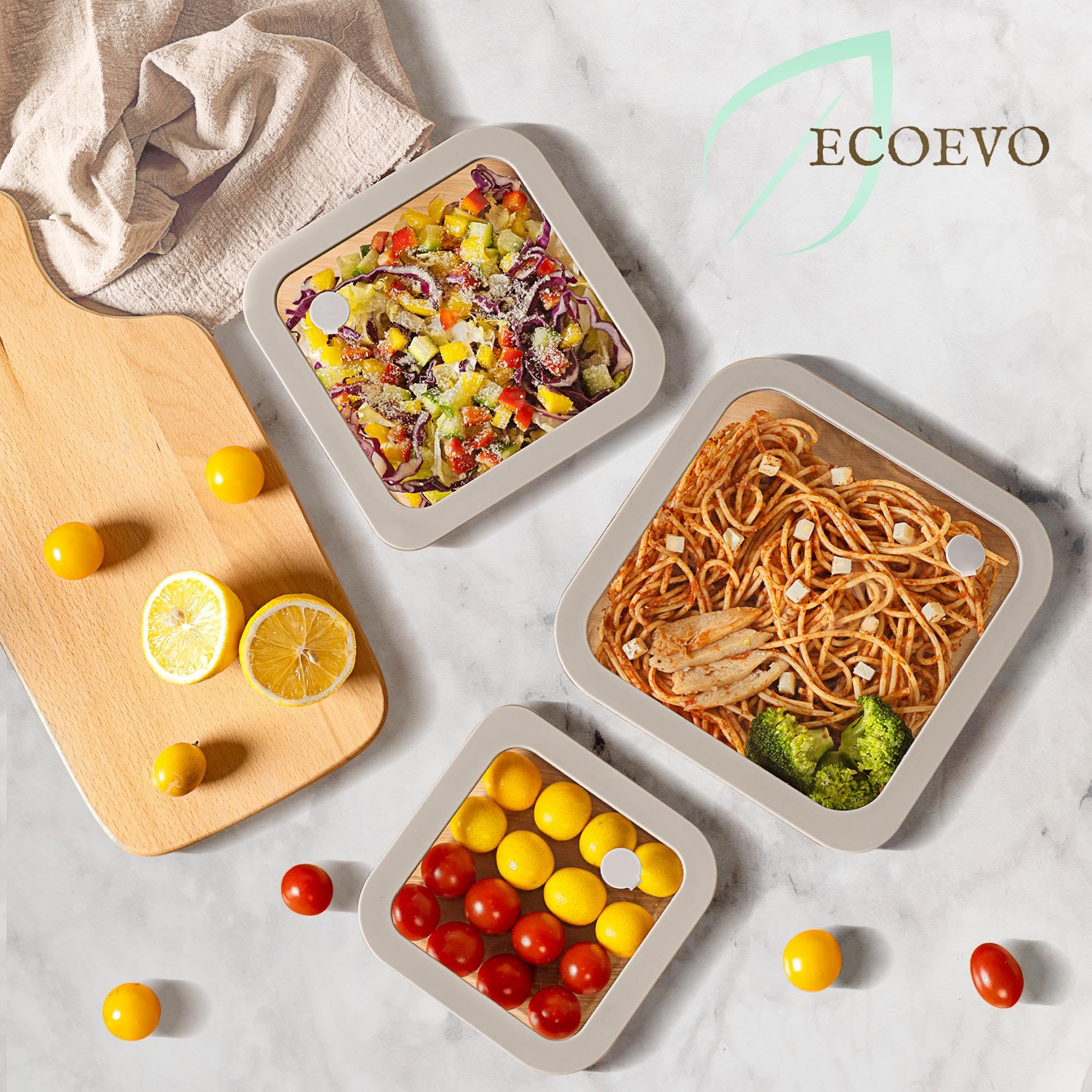 EcoEvo juego apto para lavavajillas, fácil de limpiar.
