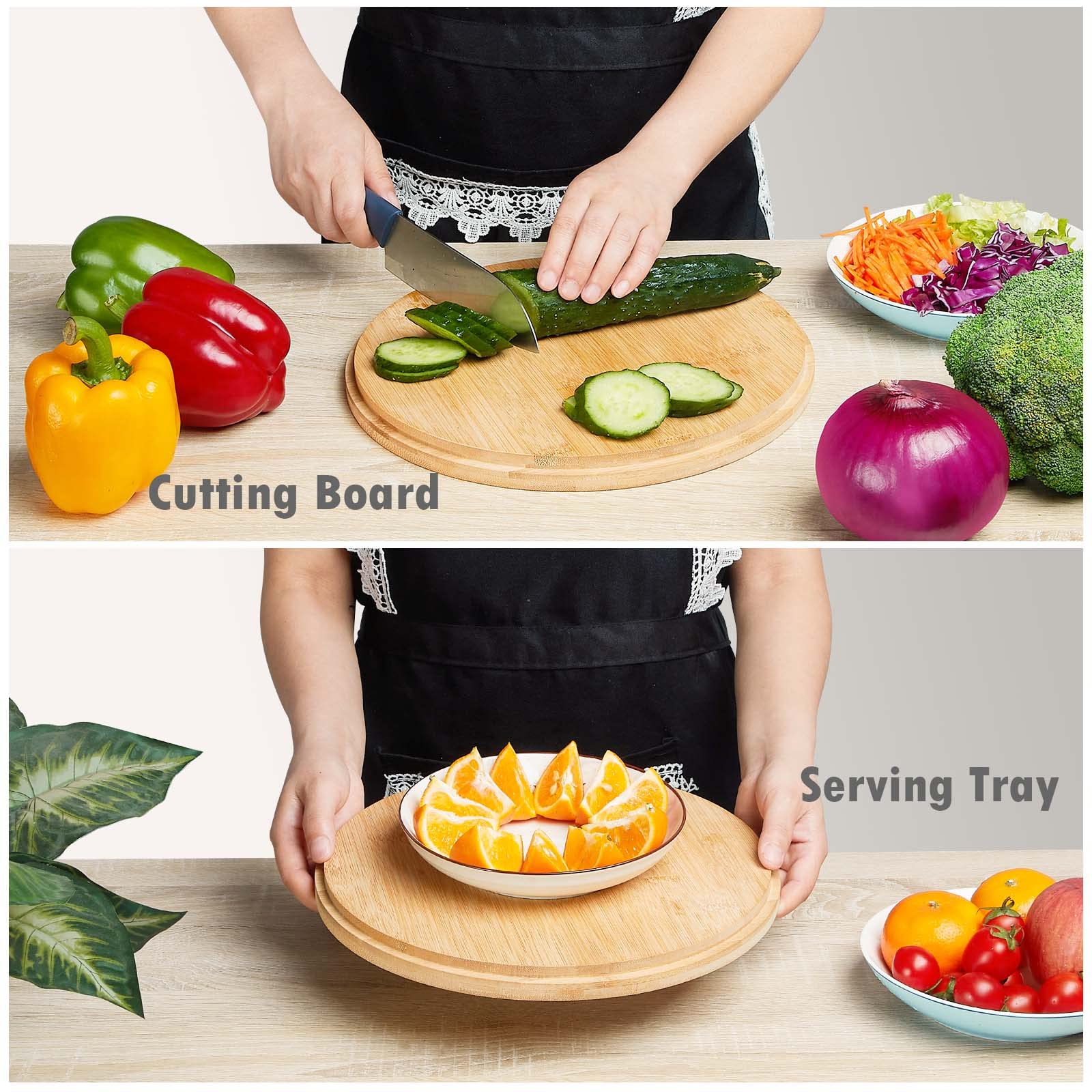 Tenedor para servir ECOHAGOU, perfecto para mezclar y presentar ensaladas.