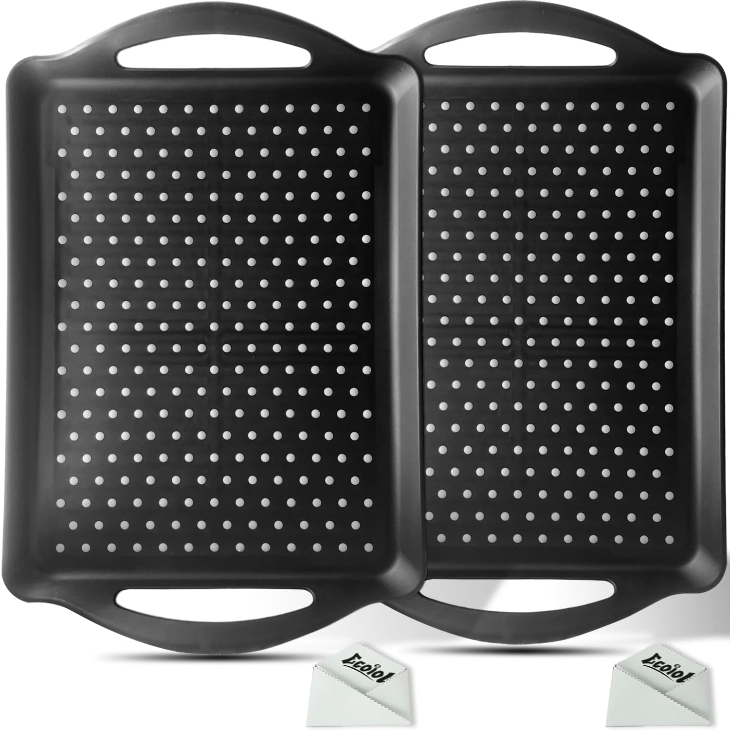 Bandejas ECOIOU para servir en doble pack, diseño práctico y estable.