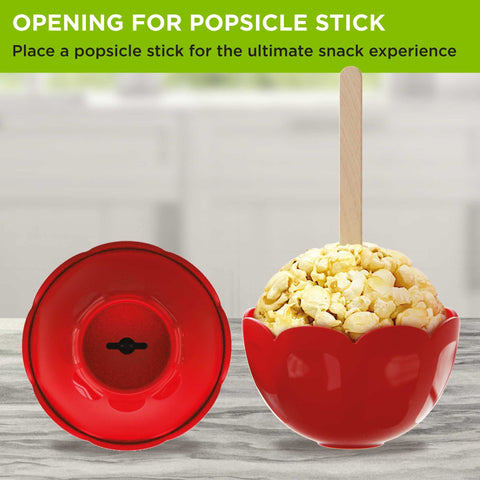 Ecolution Micro-Pop: palo insertado para servir sin dedos pegajosos.