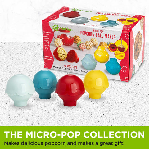 Ecolution Micro-Pop: bola lista para servir en papel encerado.