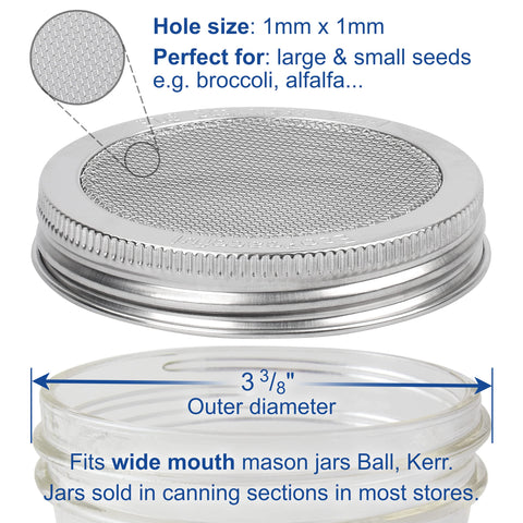 EcoPeaceful tapa para brotes, apta para lavavajillas y limpieza rápida.