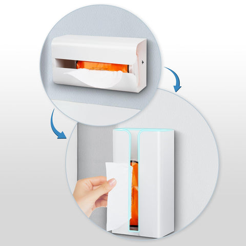 Dispensador para pared ECOSEAO, fácil de montar y reubicar.