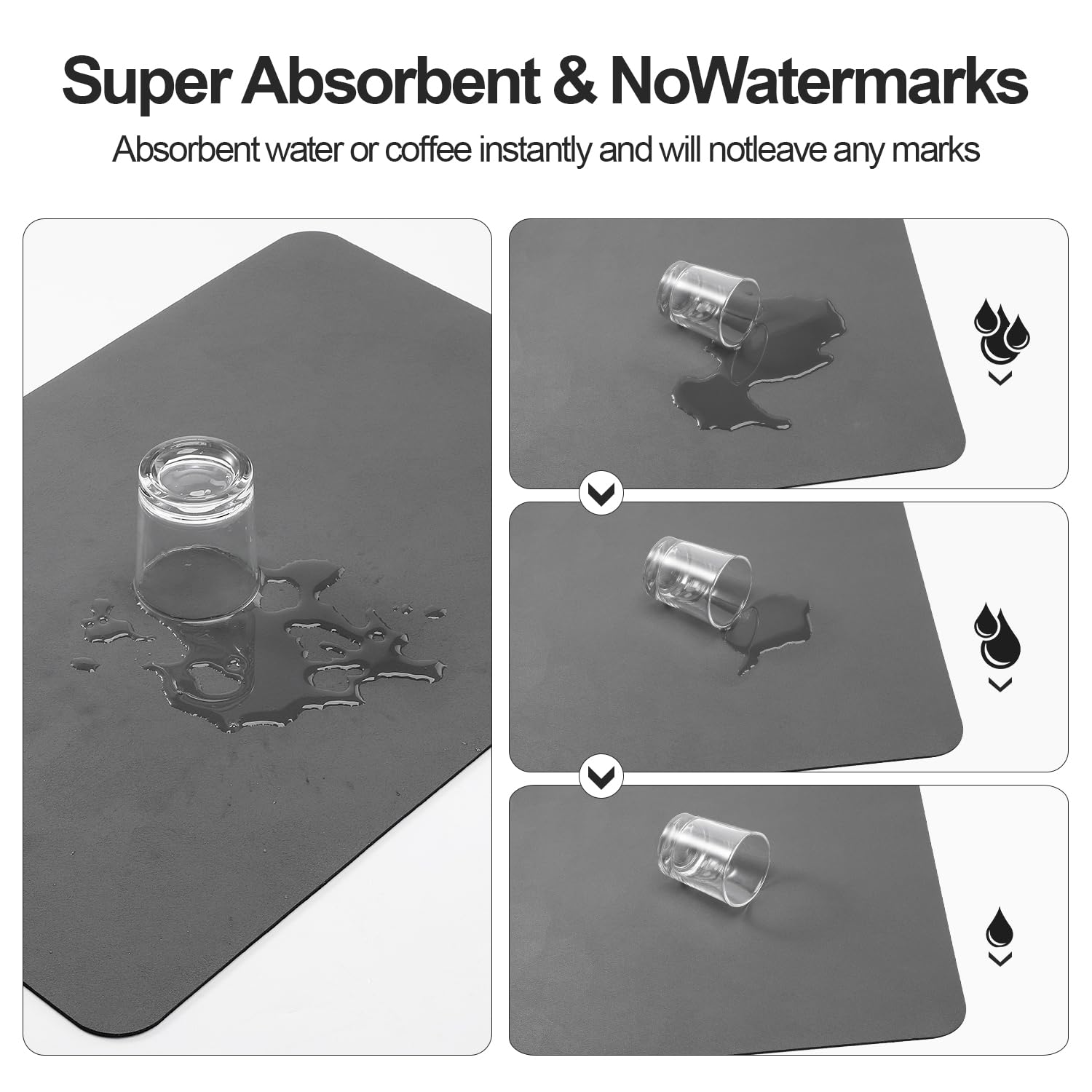 Ecotrim alfombrilla para barra de café, protege la superficie y evita deslizamientos.