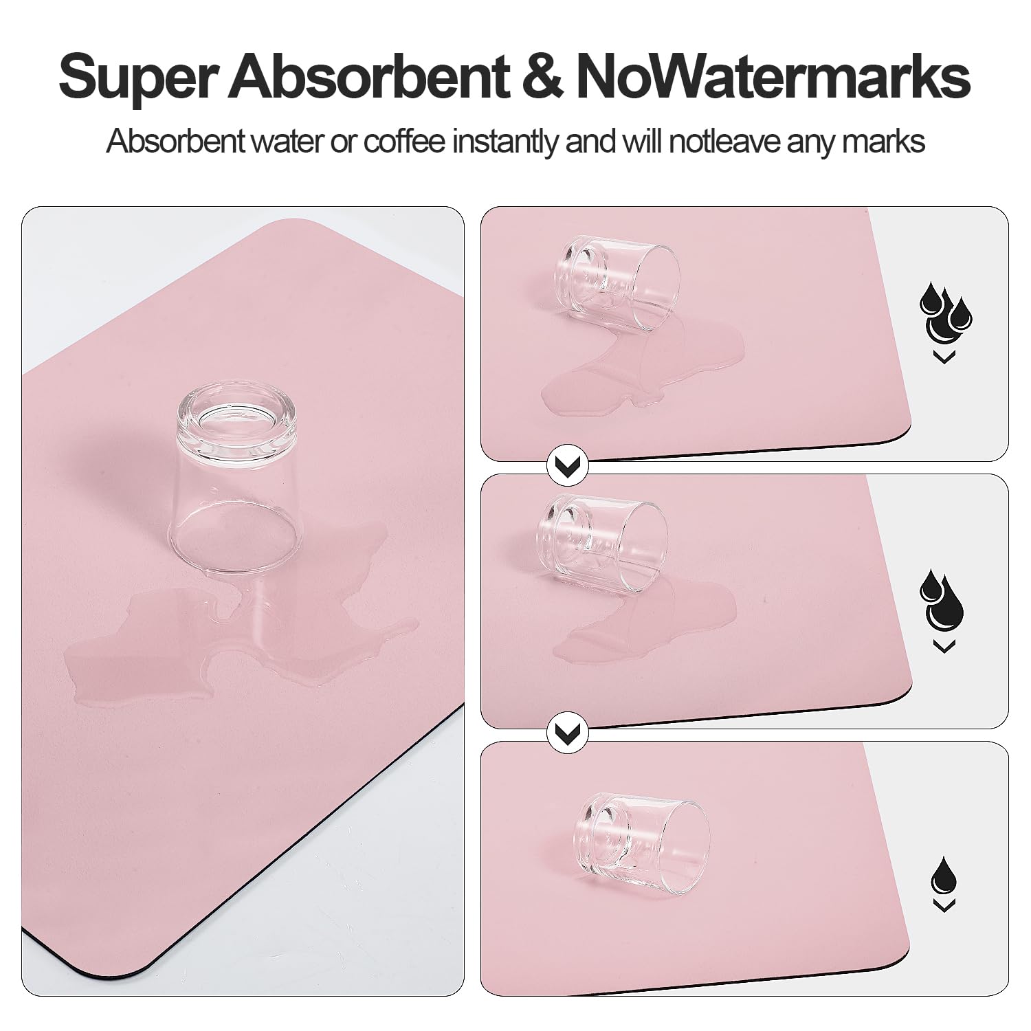 Ecotrim superficie antimanchas rosa, mantiene la encimera limpia.