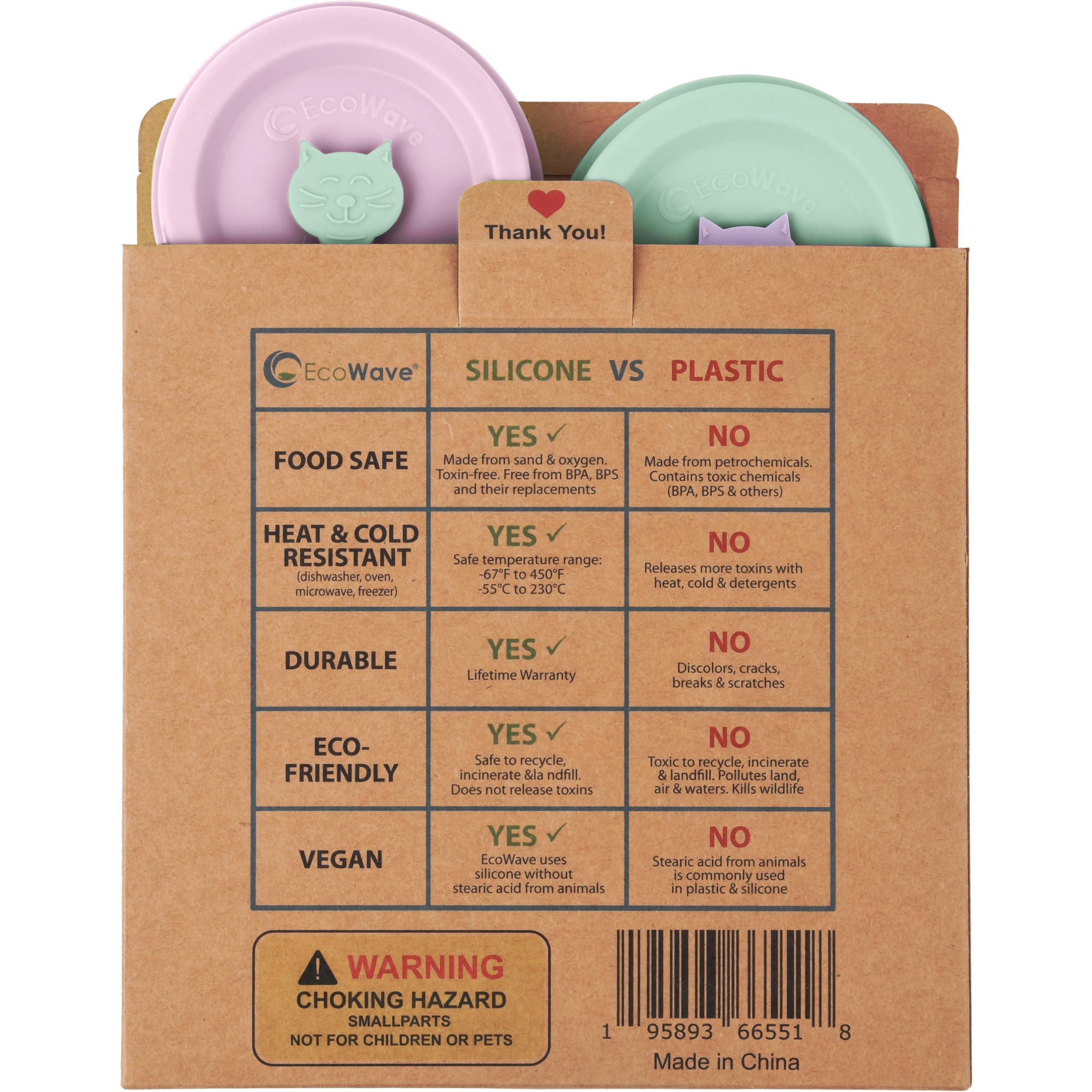 EcoWave envase 100% reciclado, sin plástico para envase responsable.