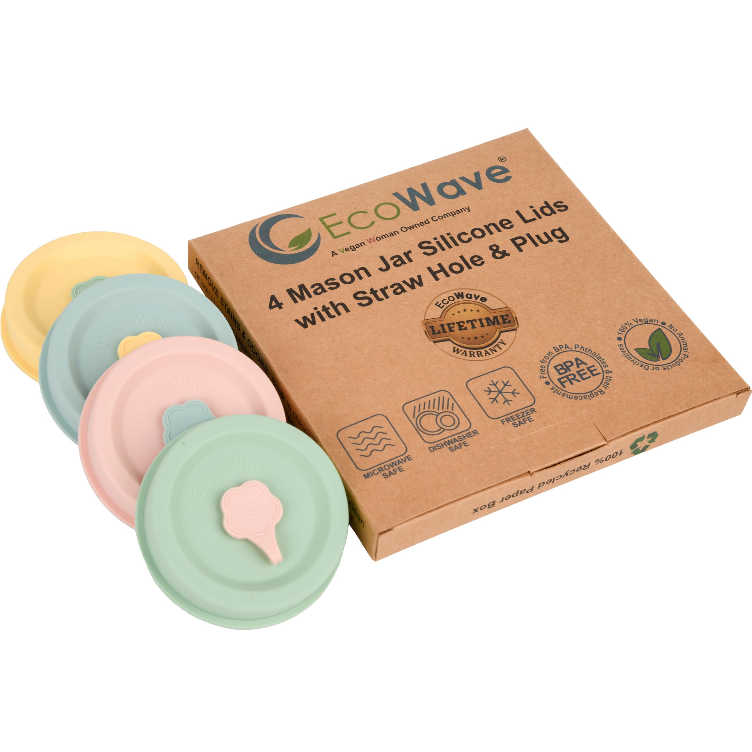 EcoWave FlipFit: agujero para pajilla en tapa, beber con comodidad.