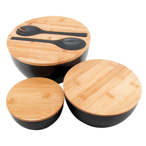 ECOWAY tapa de bambú que funciona como tabla de cortar para preparación