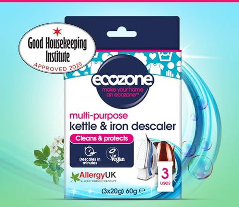 Ecozone desincrustante para plancha, ayuda a mantener la superficie limpia y eficiente.