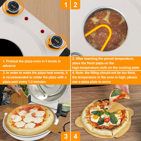 ECUMFFY Calor rápido a 800°F para pizzas crujientes