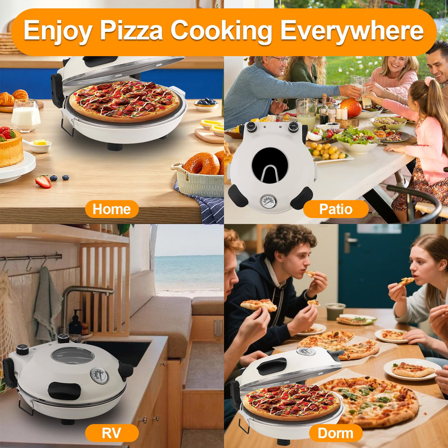 ECUMFFY Dimensiones compactas y estilo retro para cocinas modernas