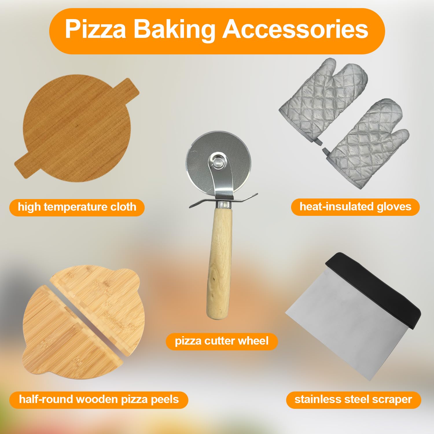 ECUMFFY Horno pizza doble control temperatura para horneado personalizado.
