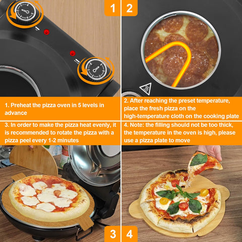 ECUMFFY Horno pizza guantes alta temperatura para seguridad.