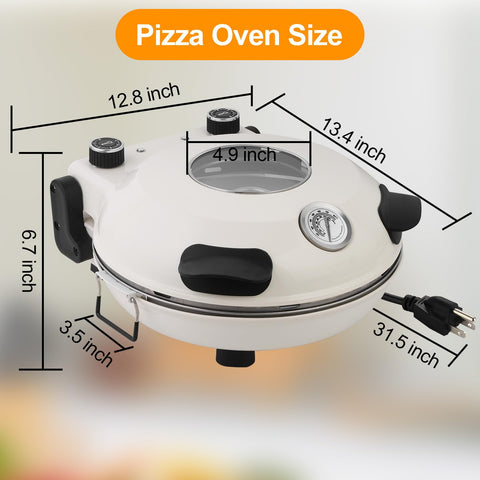 ECUMFFY Piedra cerámica de 12 pulgadas para pizza para resultados uniformes