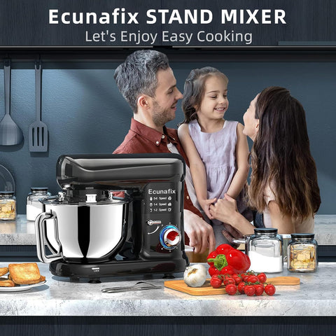 Ecunafix Tapa transparente evita salpicaduras durante mezclar.