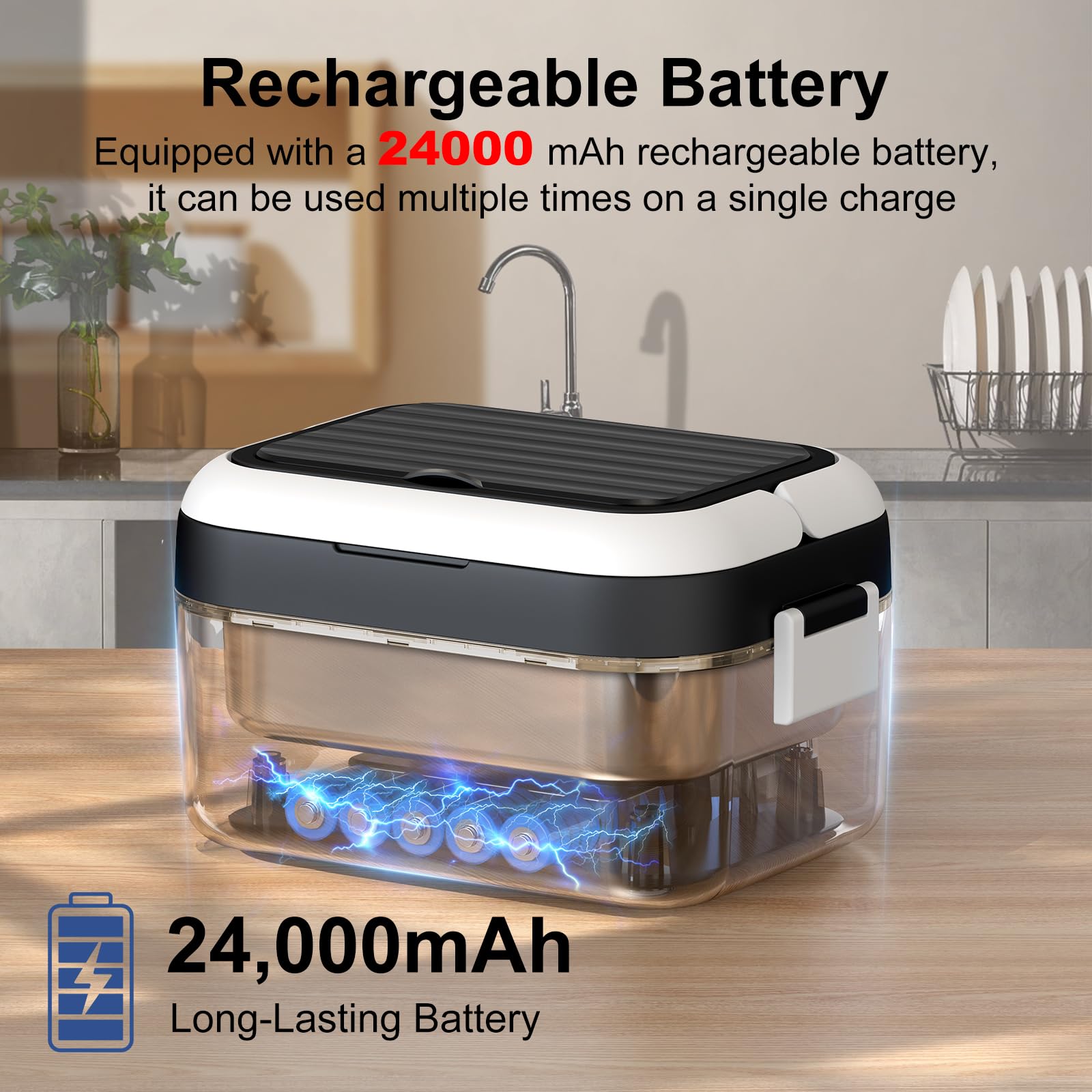 EDCREATY lonchera con capacidad de 1,5 litros para varias raciones.