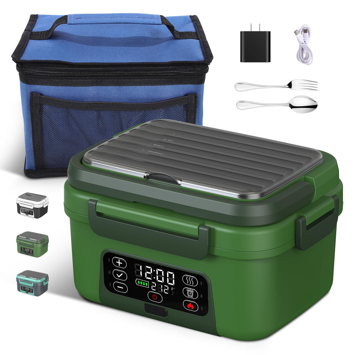EDCREATY caja-almuerzo-caliente 1-5l para comidas completas en la oficina.