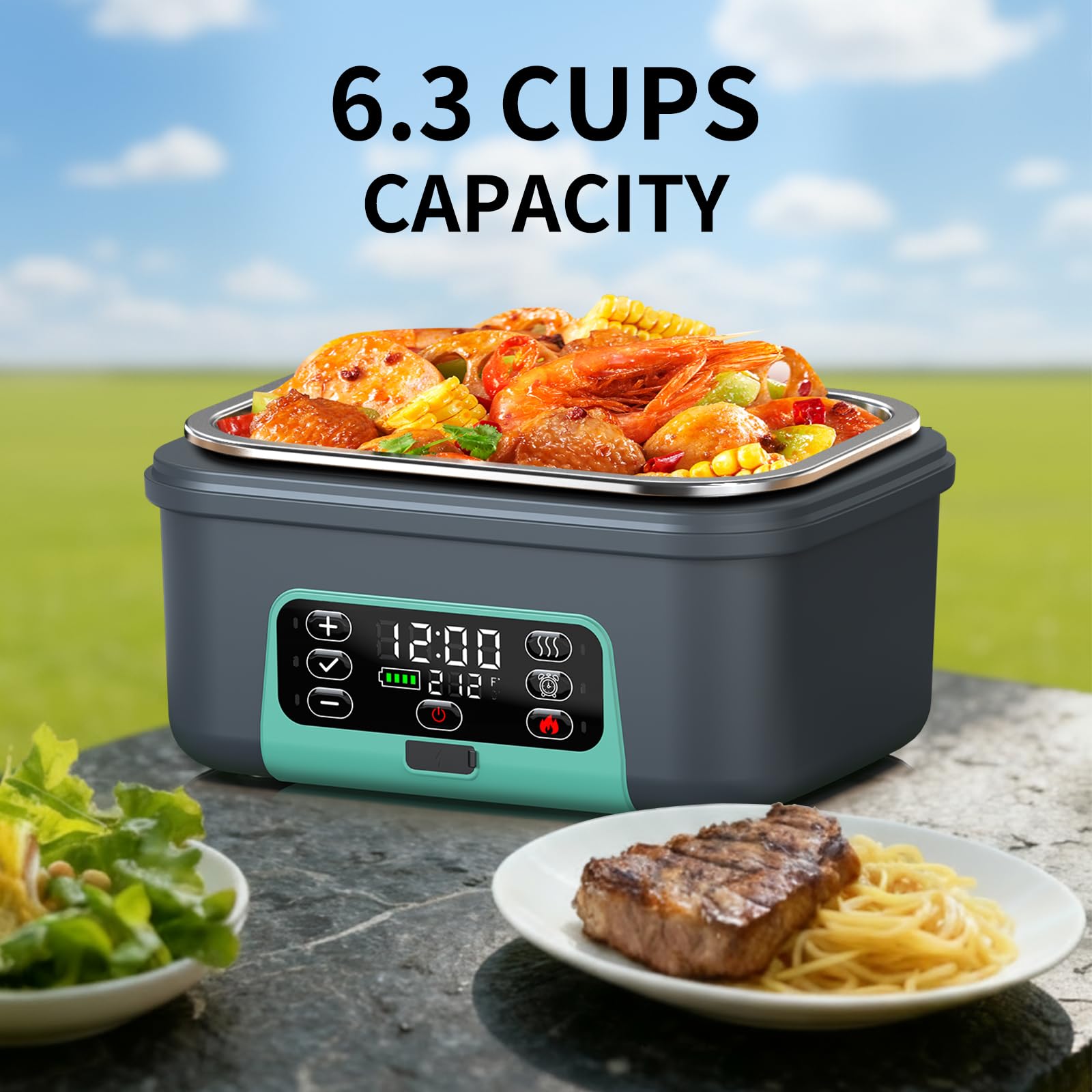 EDCREATY Lunch Box de 1.5L para porciones generosas en la oficina.