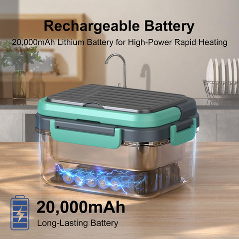 EDCREATY Lunch Box con temporizador inteligente para comida lista a tiempo.