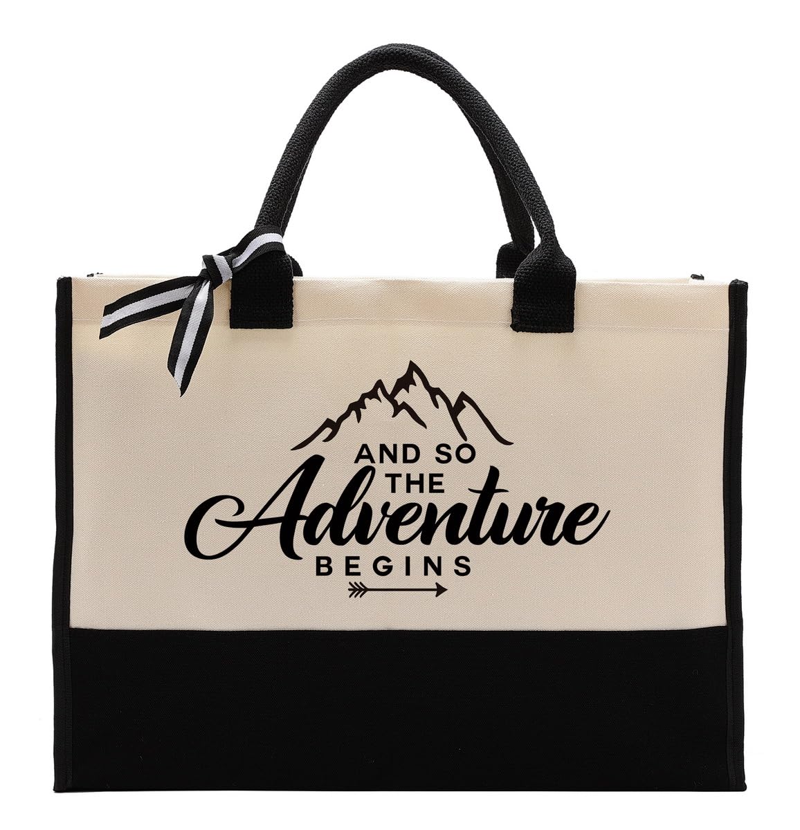 EDCTO bolsa de lona con diseño inspirador, ideal regalo para mujeres y amigas.