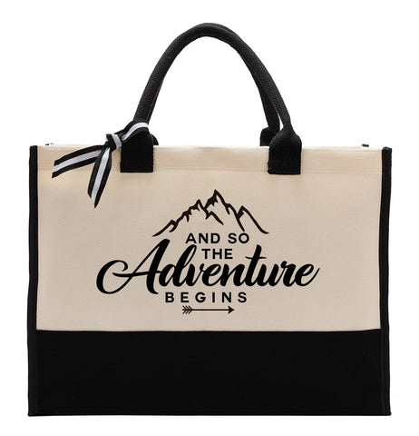 EDCTO bolsa de lona con diseño inspirador, ideal regalo para mujeres y amigas.