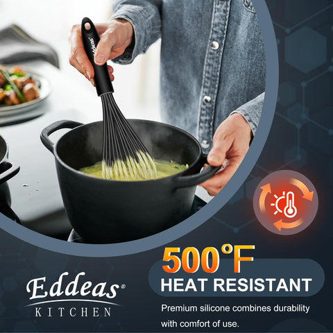 Eddeas batidora de 11 pulgadas para mezclas grandes y batidos uniformes.