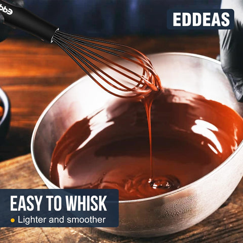 Eddeas batidora mini, acabado negro elegante para cocina moderna.
