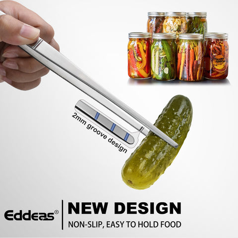 Eddeas pinzas cocina 10 pulgadas para servicio y cocción precisa.