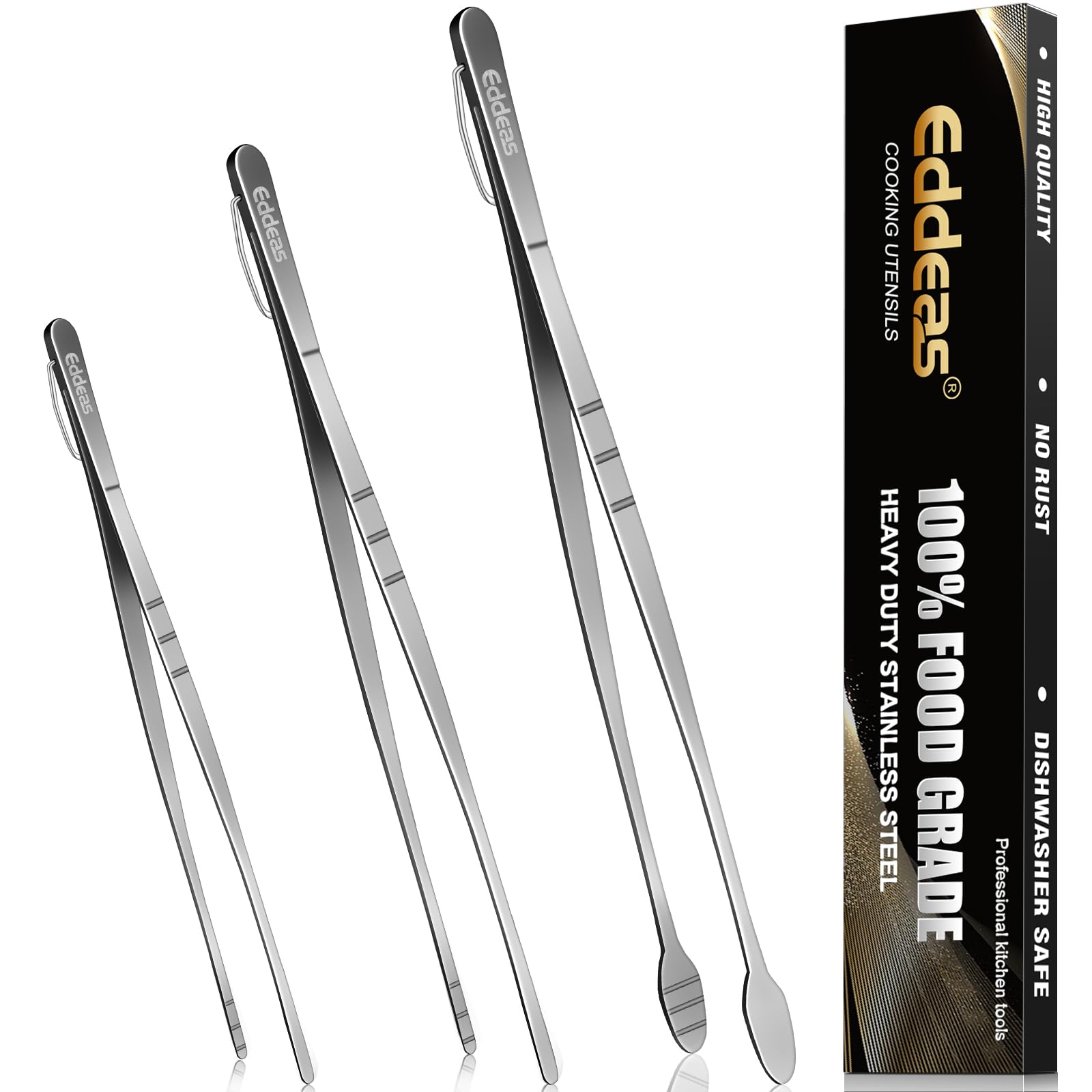 Eddeas pinzas cocina 12 pulgadas uso diario con control preciso.