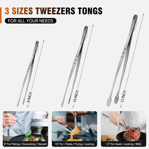 Eddeas pinzas cocina aptas para lavavajillas facilitan la limpieza.