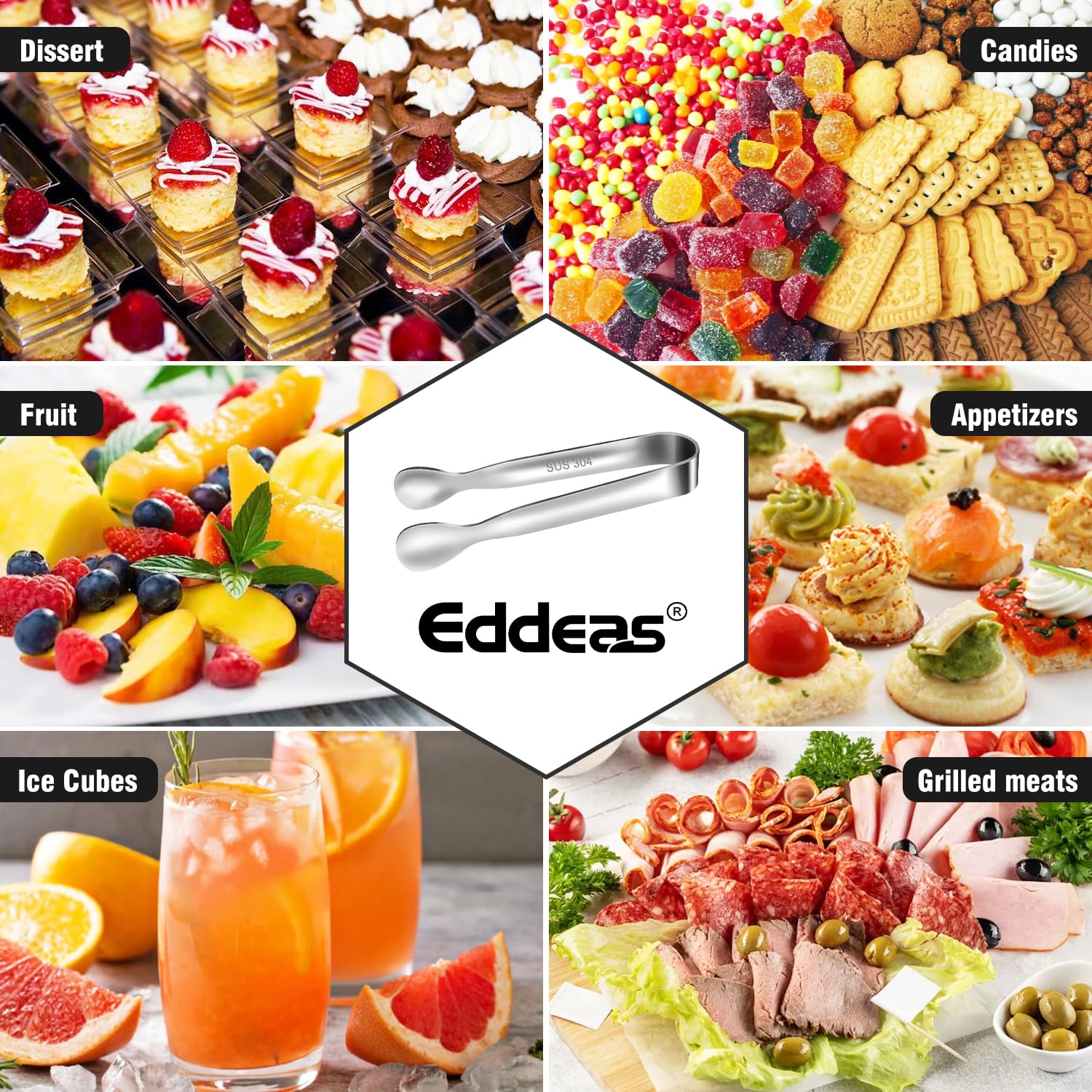 Pinzas Eddeas mini para palitos de pastelería, servicio preciso