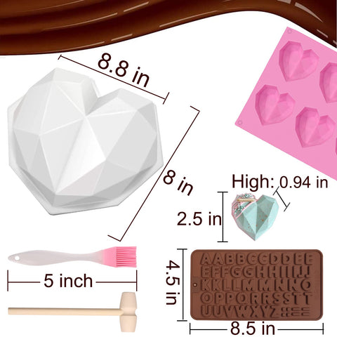 Molde de números EddHomes para edades y mensajes en chocolate.
