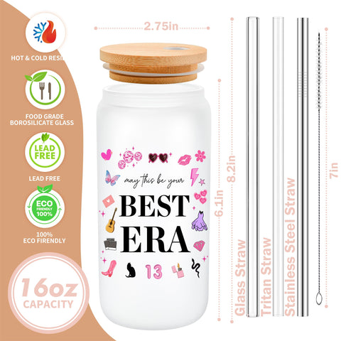 Pajillas de vidrio, acero y Tritan para vaso Eddirayla, opción ecológica y durable.