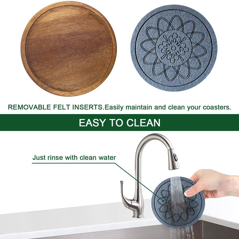 Posavasos EDEGG para tazas y copas, protege superficies