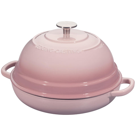 Exterior esmaltado rosa EDGING CASTING brilla; limpieza fácil y distribución de calor