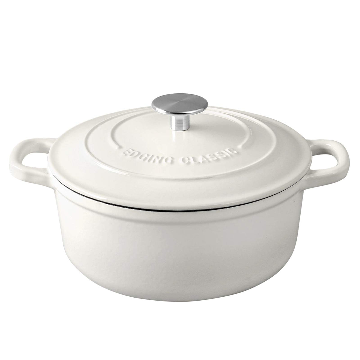 Olla EDGING CASTING de hierro enamejado 7qt con tapa, ideal para pan y guisos