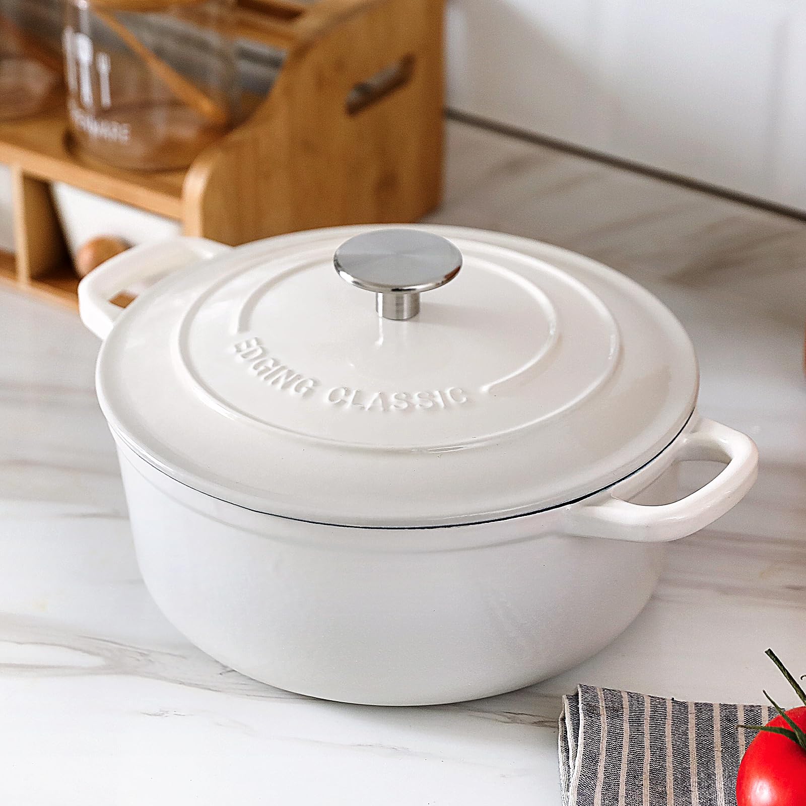 Olla EDGING CASTING para pan y guisos, interior esmaltado 7qt