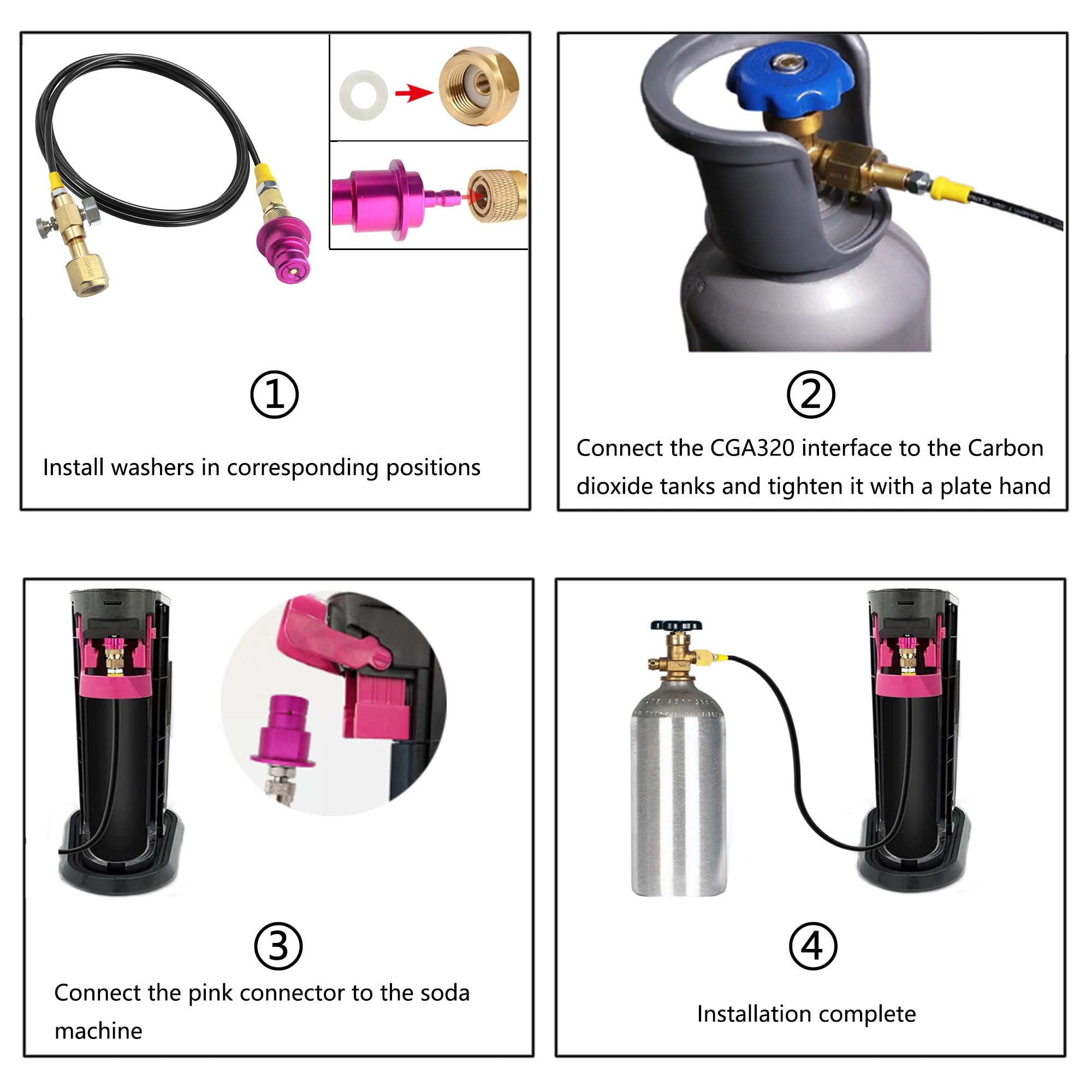 Edsumey adaptador CO2 para Terra/Duo/Art/Gaia, uso versátil.