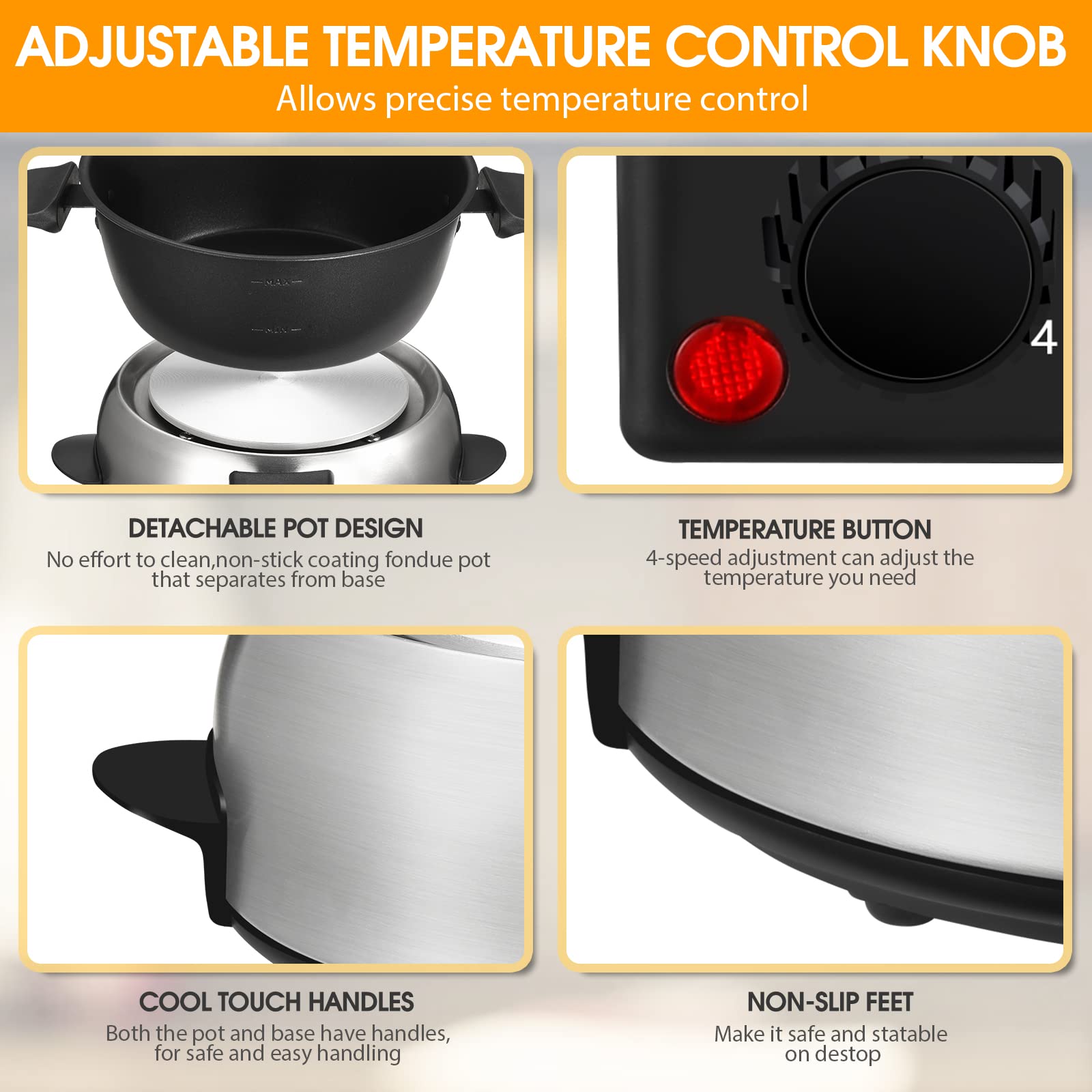 EDWODER recipiente antiadherente de aluminio cocina de forma uniforme.