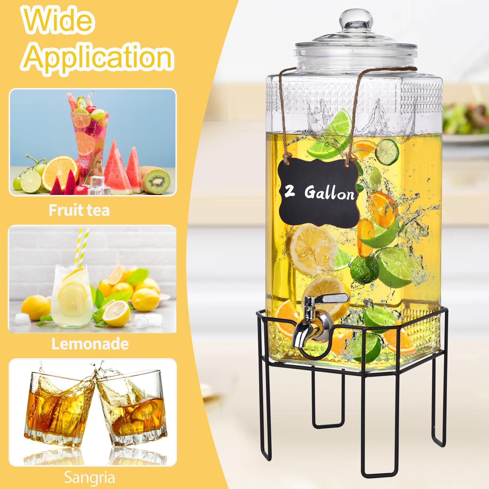 Dispensador Edycur con tapa de vidrio para mantener la frescura.
