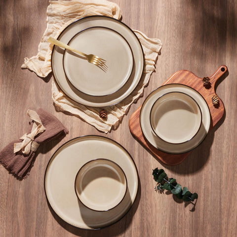 Cuencos de cereal E-far de 5-6 pulgadas, prácticos para desayunos.