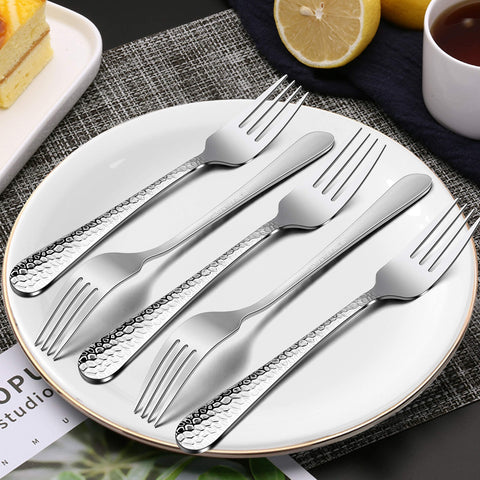Tenedor E-far acabado espejo brillo, mantiene aspecto pulcro tras lavavajillas