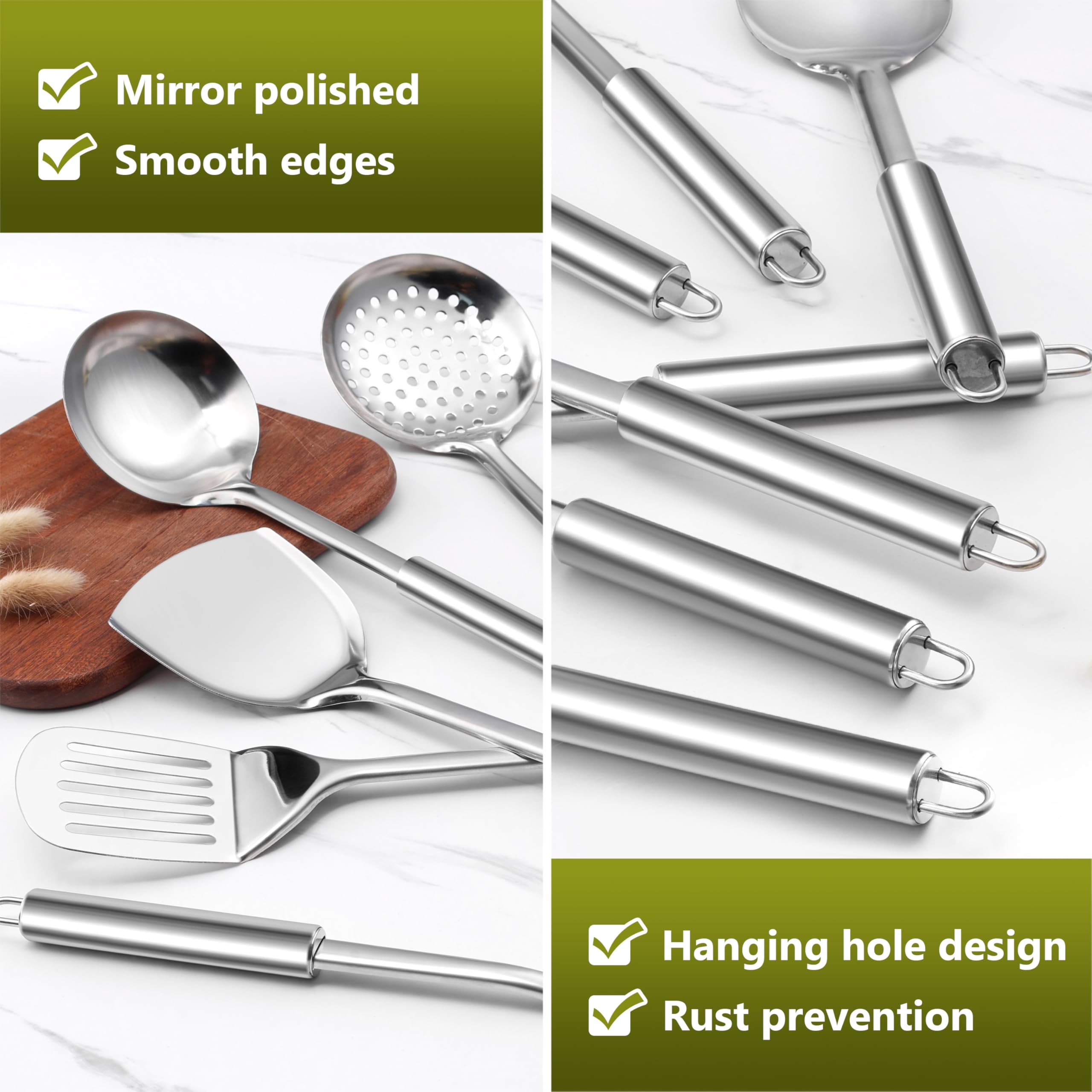Pinzas de cocina E-far con agarre firme.
