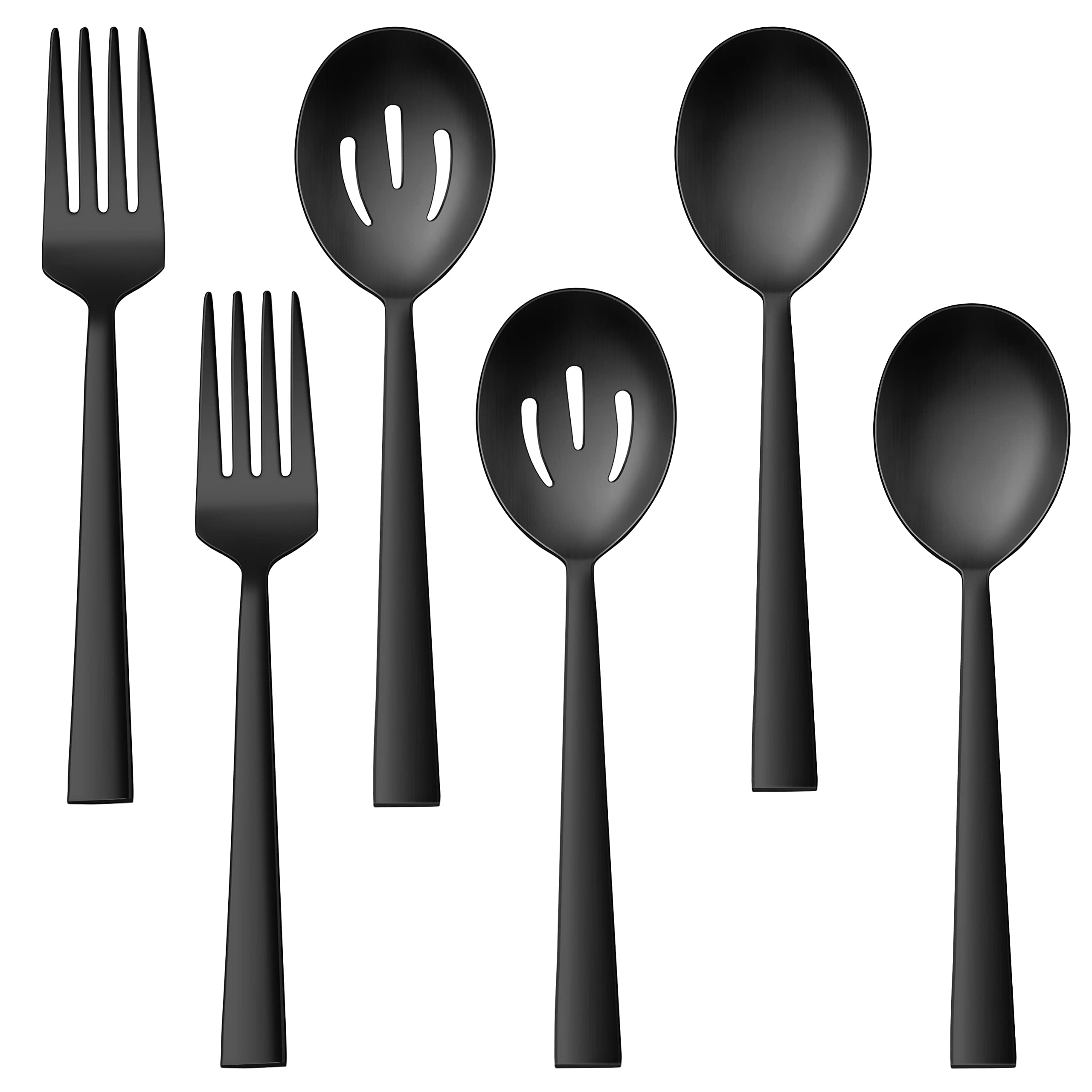 Utensilios E-far con cucharas ranuradas de 8-7 pulgadas para buffet